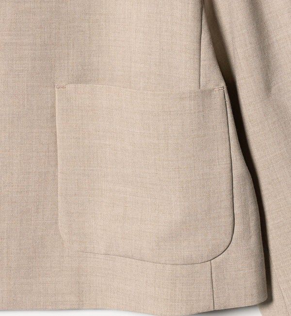 BEAUTY&YOUTH UNITED ARROWS「ポリエステルブレンド カラーレス ショートジャケット」|ノーカラージャケット|