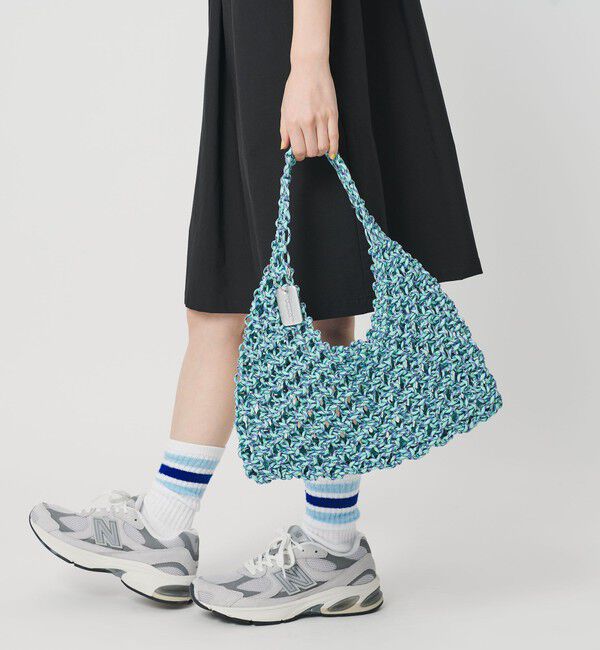 BEAUTY&YOUTH UNITED ARROWS「パラコード マクラメ ワンショルダーバッグ」|ショルダー・メッセンジャー|LT.BLUE