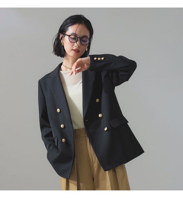 Demi-Luxe BEAMS 「ドライギャバジン ６ボタン ダブルジャケット」|ダッフルコート|