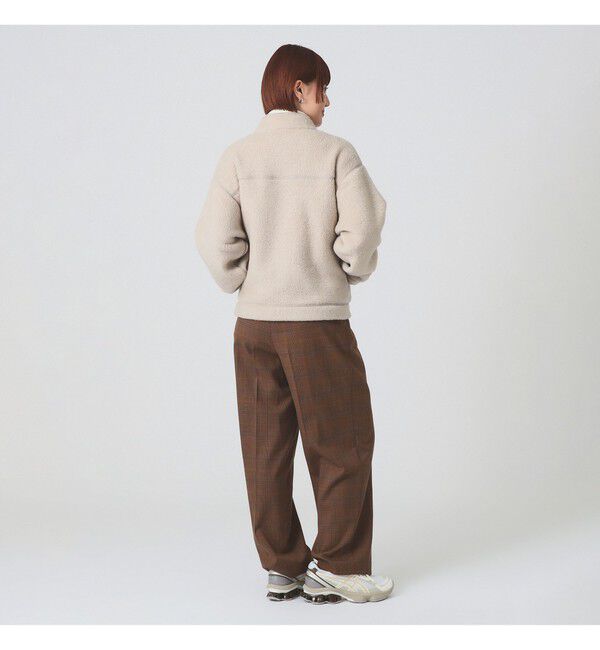 Ray BEAMS 「DANTON / DOUBLE FACE BOA STAND COLLAR CARDIGAN」|ブルゾン・スタジャン|