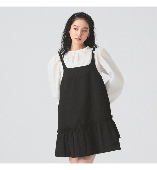 Ray BEAMS 「アシメフリルヘム キャミ ワンピース」|ワンピース|