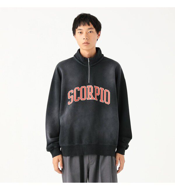 BEAMS「ワイドショートフィット フェード プルオーバー スウェット」|スウェット・ジャージ|