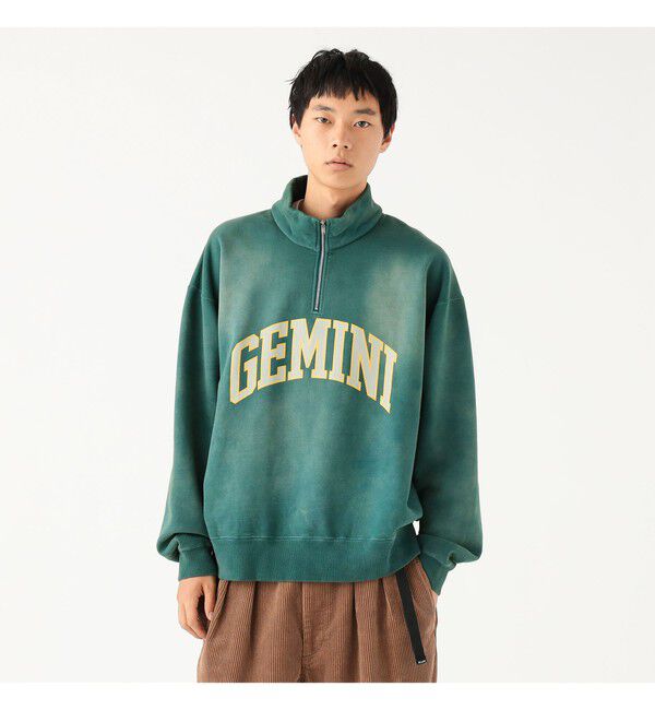 BEAMS「ワイドショートフィット フェード プルオーバー スウェット」|スウェット・ジャージ|