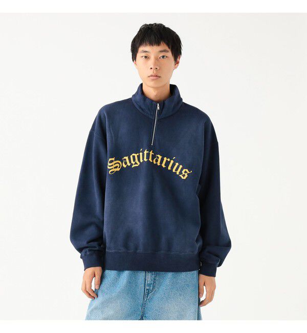 BEAMS「ワイドショートフィット フェード プルオーバー スウェット」|スウェット・ジャージ|