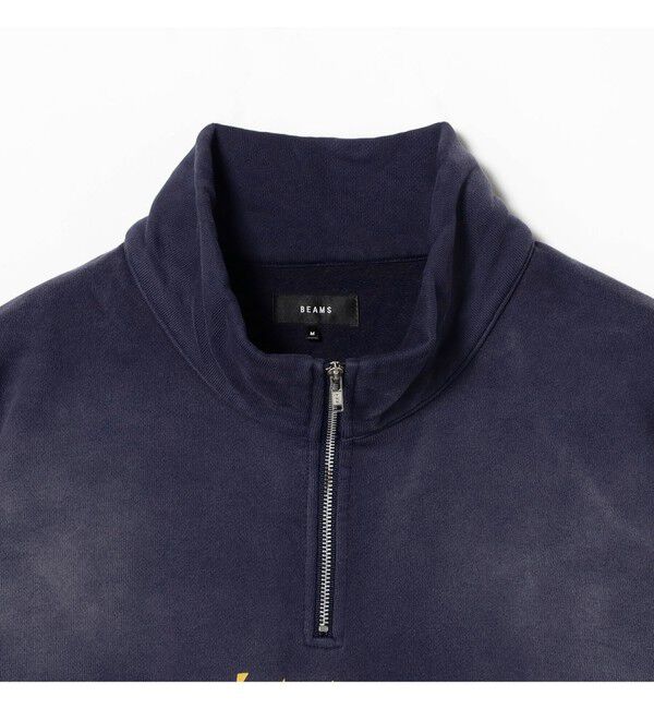 BEAMS「ワイドショートフィット フェード プルオーバー スウェット」|スウェット・ジャージ|