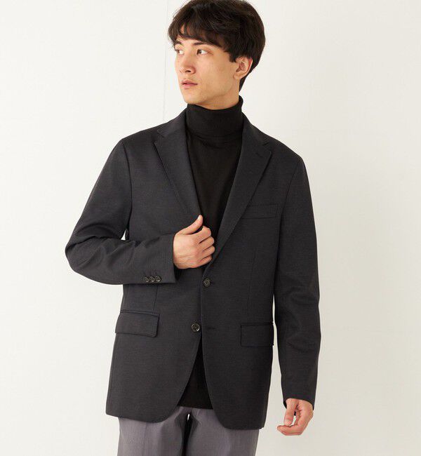 SHIPS Colors 「SHIPS Colors: AVANT  ウールライク ジャージー ジャケット (セットアップ対応)」|テーラードジャケット|