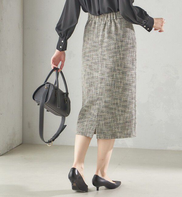 SHIPS for women「〈セレモニー対応可〉スラブ ツイード タイト スカート（セットアップ対応）」|タイト|