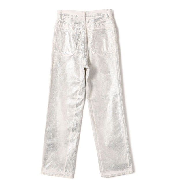 SHIPS for women「〈洗濯機可能〉箔プリント ストレート フィット デニムパンツ 24SS ◇」|デニム|