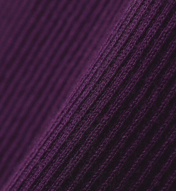 quaranciel「quaranciel:〈手洗い可能〉コットン リブ クルーネック ニット」|ニット・セーター|