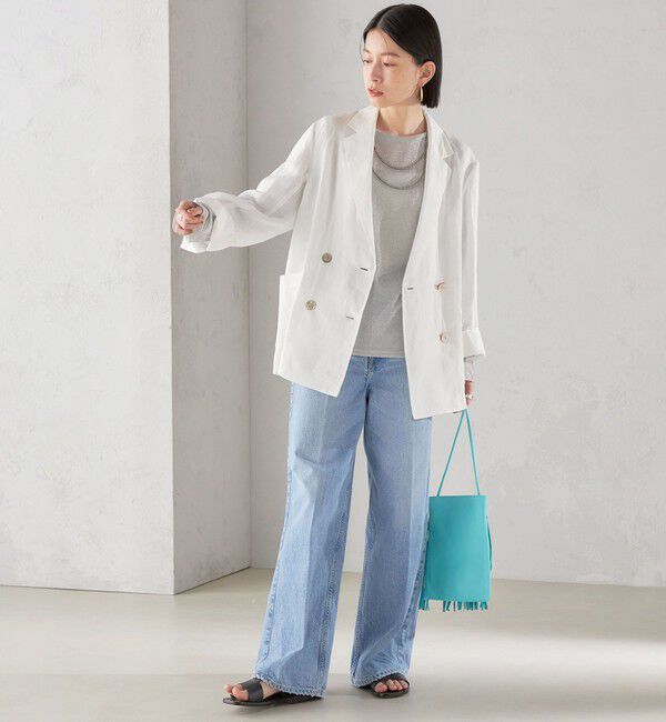SHIPS for women「〈手洗い可能〉ラミー シアー ジャケット」|テーラードジャケット|