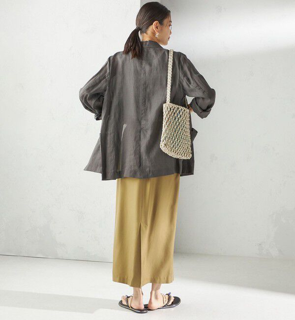 SHIPS for women「〈手洗い可能〉ラミー シアー ジャケット」|テーラードジャケット|