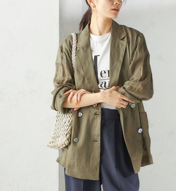 SHIPS for women「〈手洗い可能〉ラミー シアー ジャケット」|テーラードジャケット|