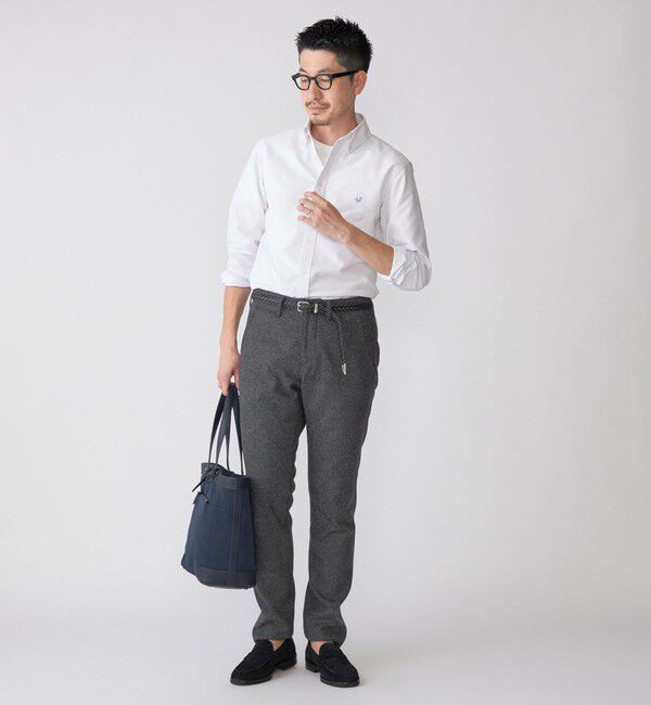 SHIPS「【WEB限定】SHIPS: 防シワ・吸水速乾 Drymix(R) ワンポイントロゴボタンダウンシャツ」|シャツ・ブラウス|