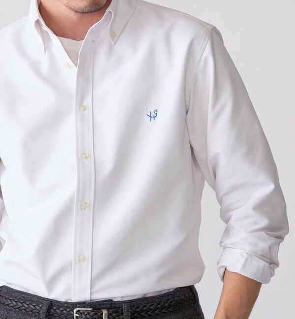 SHIPS「【WEB限定】SHIPS: 防シワ・吸水速乾 Drymix(R) ワンポイントロゴボタンダウンシャツ」|シャツ・ブラウス|