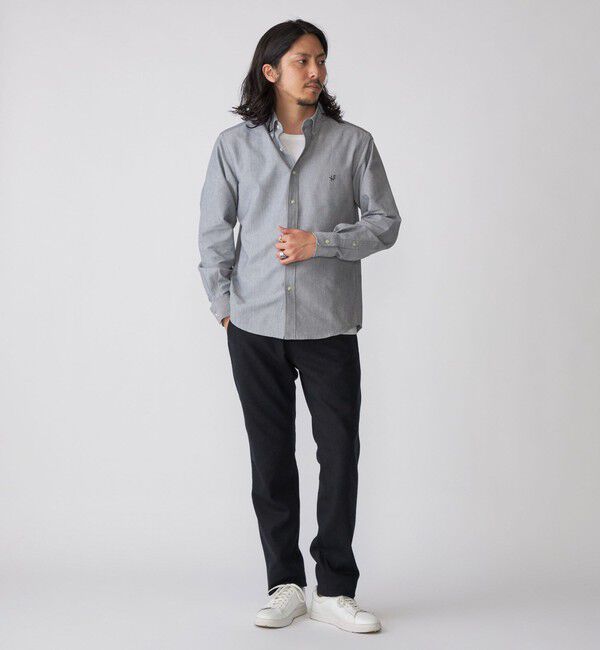 SHIPS「【WEB限定】SHIPS: 防シワ・吸水速乾 Drymix(R) ワンポイントロゴボタンダウンシャツ」|シャツ・ブラウス|