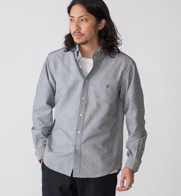 SHIPS「【WEB限定】SHIPS: 防シワ・吸水速乾 Drymix(R) ワンポイントロゴボタンダウンシャツ」|シャツ・ブラウス|