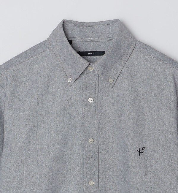 SHIPS「【WEB限定】SHIPS: 防シワ・吸水速乾 Drymix(R) ワンポイントロゴボタンダウンシャツ」|シャツ・ブラウス|
