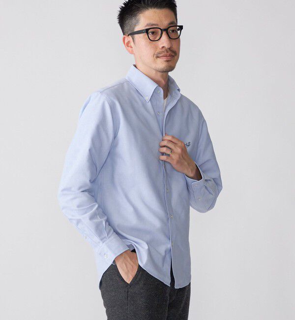 SHIPS「【WEB限定】SHIPS: 防シワ・吸水速乾 Drymix(R) ワンポイントロゴボタンダウンシャツ」|シャツ・ブラウス|