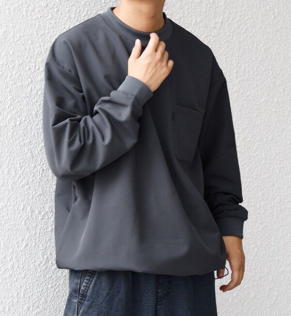 SHIPS any「SHIPS any:〈洗濯機可能〉ストレッチ 裏起毛 ウォーム アーバン ピステ (セットアップ対応)◇」|スウェット・ジャージ|ダークグレー