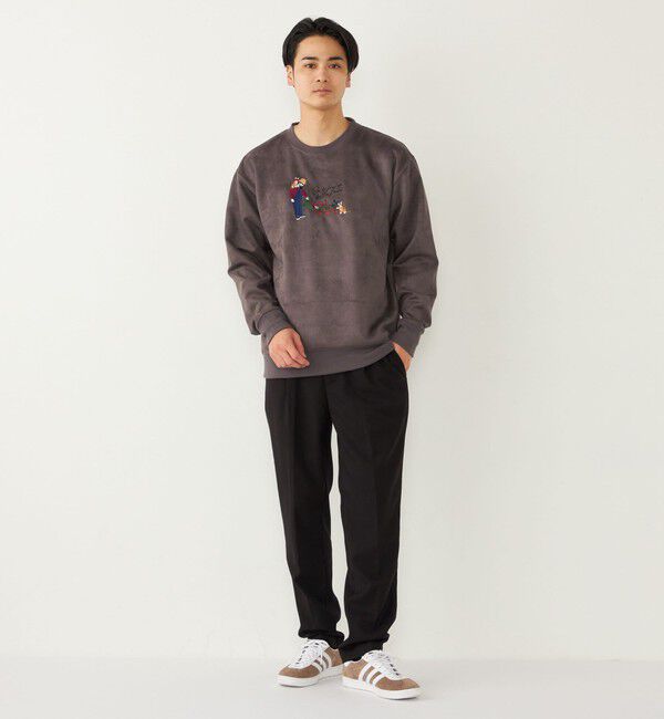 SHIPS Colors 「SHIPS Colors:フェイクスエード (ポリエステル) エンブロイダリー スウェット」|スウェット・ジャージ|