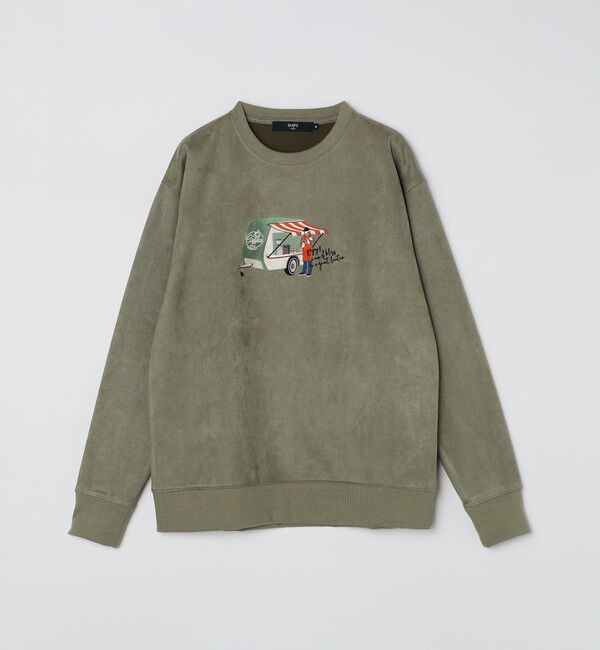 SHIPS Colors 「SHIPS Colors:フェイクスエード (ポリエステル) エンブロイダリー スウェット」|スウェット・ジャージ|