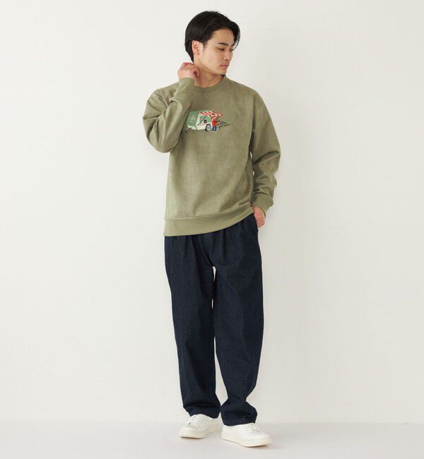 SHIPS Colors 「SHIPS Colors:フェイクスエード (ポリエステル) エンブロイダリー スウェット」|スウェット・ジャージ|