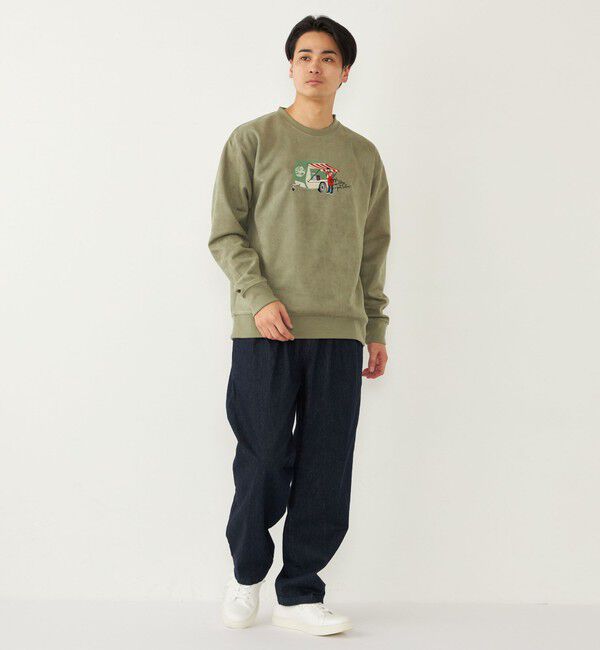 SHIPS Colors 「SHIPS Colors:フェイクスエード (ポリエステル) エンブロイダリー スウェット」|スウェット・ジャージ|