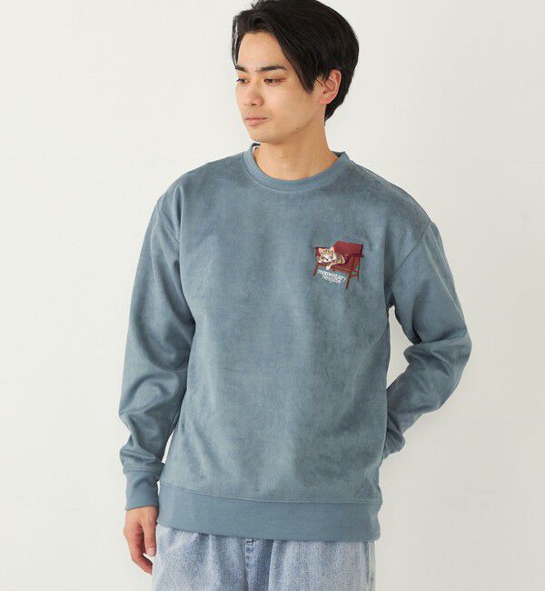 SHIPS Colors 「SHIPS Colors:フェイクスエード (ポリエステル) エンブロイダリー スウェット」|スウェット・ジャージ|