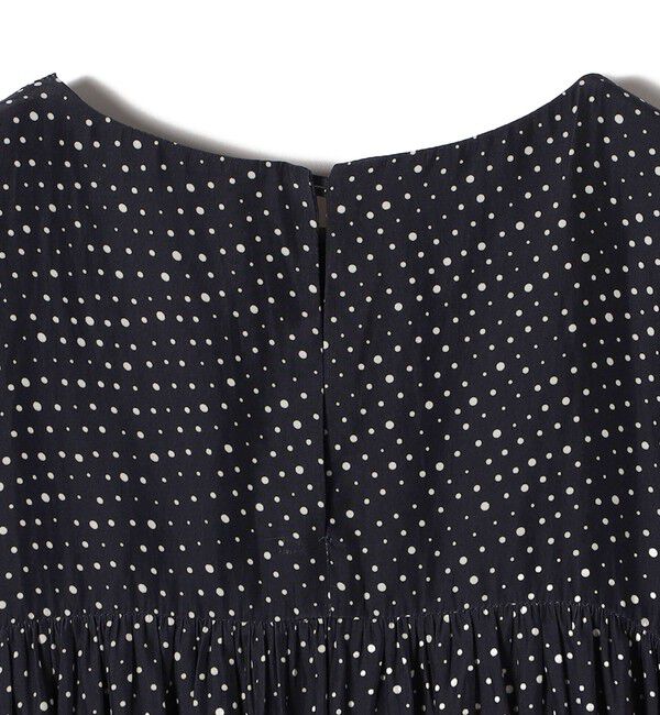 SHIPS for women「〈手洗い可能〉割繊 クルーネック ギャザー ブラウス」|シャツ・ブラウス|