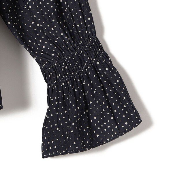 SHIPS for women「〈手洗い可能〉割繊 クルーネック ギャザー ブラウス」|シャツ・ブラウス|