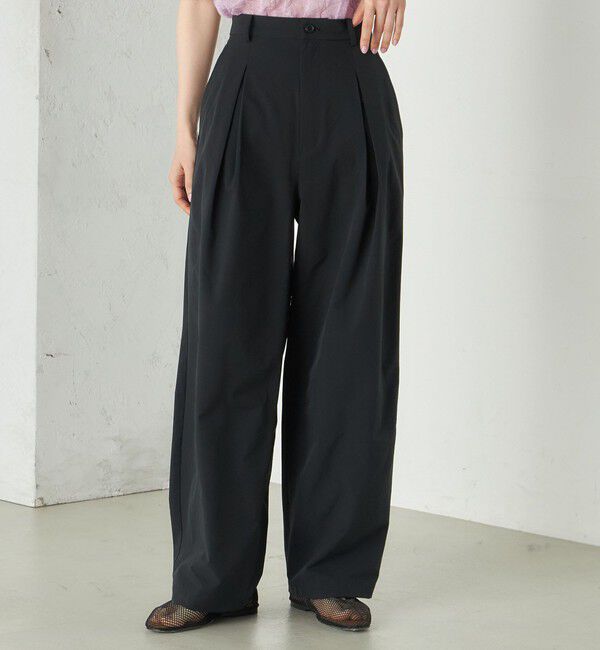 SHIPS for women「Wai＋:〈手洗い可能〉2タック スラックス」|スラックス|