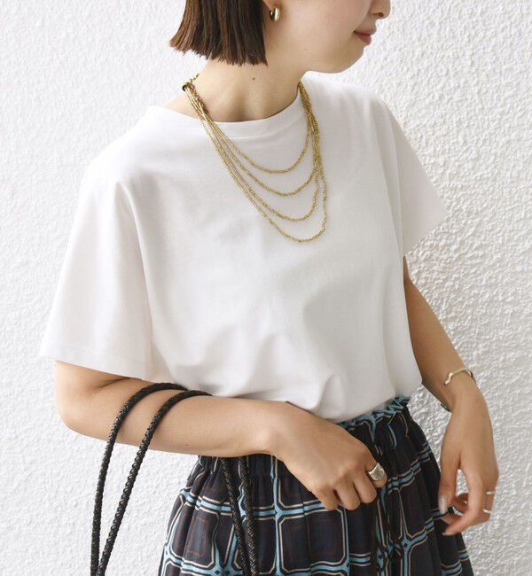 SHIPS for women「〈接触冷感〉ポンチ ドルマン TEE」|Tシャツ・カットソー|ホワイト