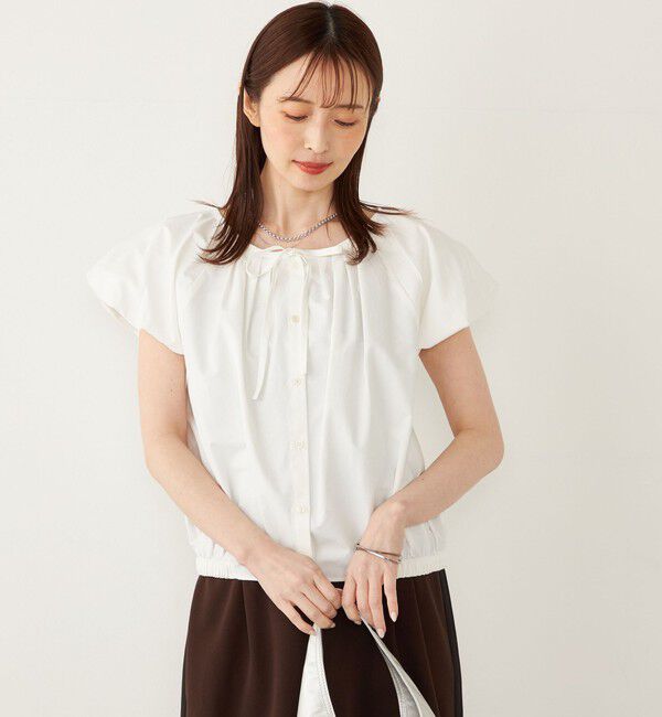 SHIPS Colors 「SHIPS Colors:〈洗濯機可能〉バルーンスリーブ ブラウス」|シャツ・ブラウス|