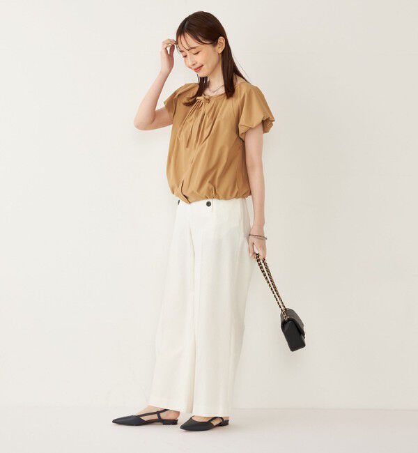 SHIPS Colors 「SHIPS Colors:〈洗濯機可能〉バルーンスリーブ ブラウス」|シャツ・ブラウス|