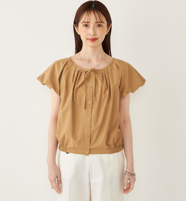 SHIPS Colors 「SHIPS Colors:〈洗濯機可能〉バルーンスリーブ ブラウス」|シャツ・ブラウス|