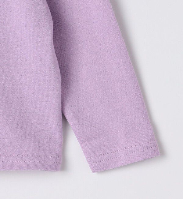 SHIPS KIDS「SHIPS KIDS:80～90cm / フラワー 刺繍 ロゴ 長袖 Tシャツ」|Tシャツ・カットソー|