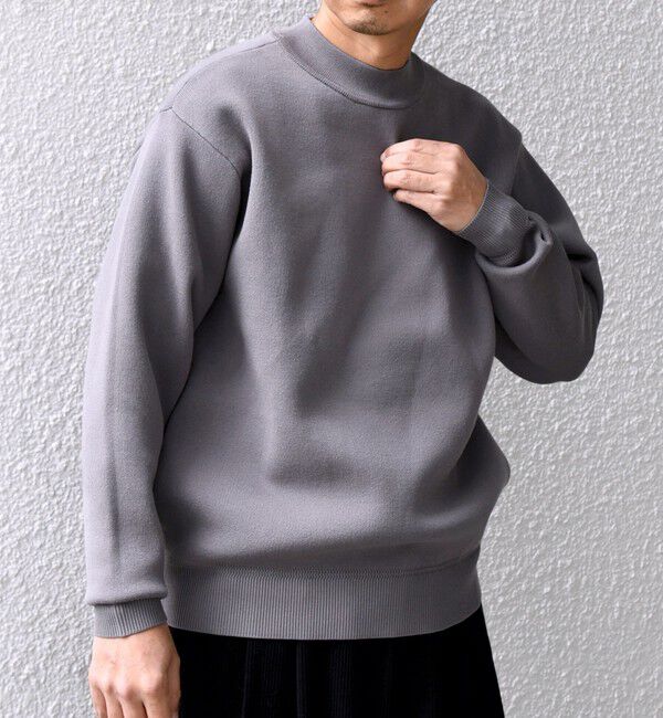 SHIPS any「SHIPS any:〈手洗い可能〉RETENTION リラックス モックネック ニット◇」|ニット・セーター|グレー