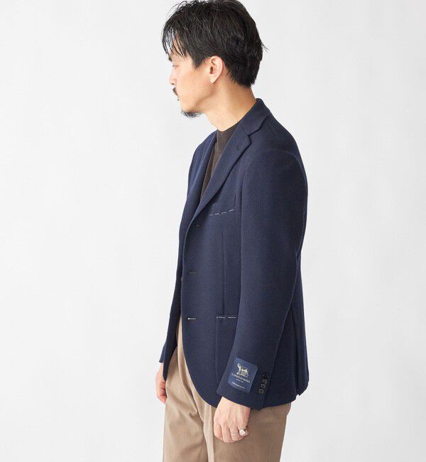 SHIPS「SHIPS: LANIFICIO ROMA ネイビー ソリッド ジャケット」|テーラードジャケット|