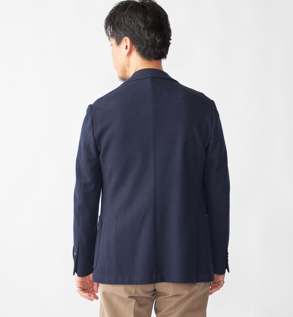 SHIPS「SHIPS: LANIFICIO ROMA ネイビー ソリッド ジャケット」|テーラードジャケット|