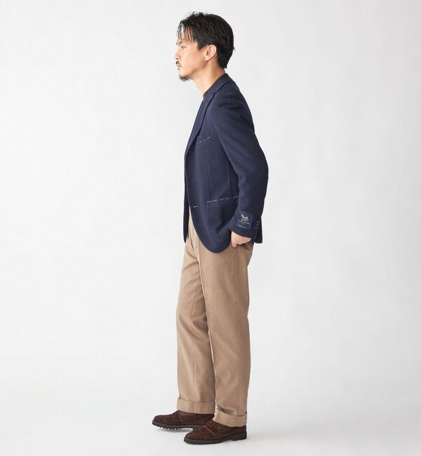 SHIPS「SHIPS: LANIFICIO ROMA ネイビー ソリッド ジャケット」|テーラードジャケット|