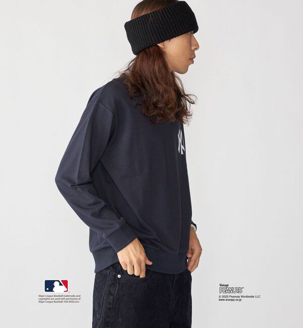 SHIPS「【WEB限定】SHIPS: VINTAGE PEANUTS&times;MLB プリント クルーネック スウェット」|スウェット・ジャージ|