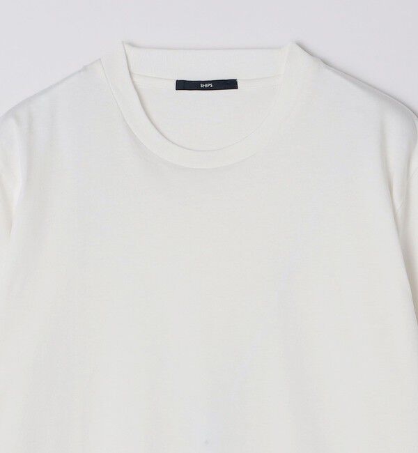 SHIPS「【WEB限定】SHIPS:〈手洗い可能/抗菌/防臭〉シルケット ビズ クルーネック ロングスリーブ」|Tシャツ・カットソー|