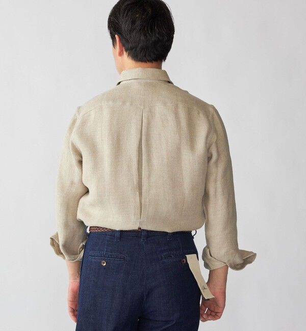 SHIPS「Errico Formicola: GIANNI リネン ヘリンボーン シャツ」|シャツ・ブラウス|