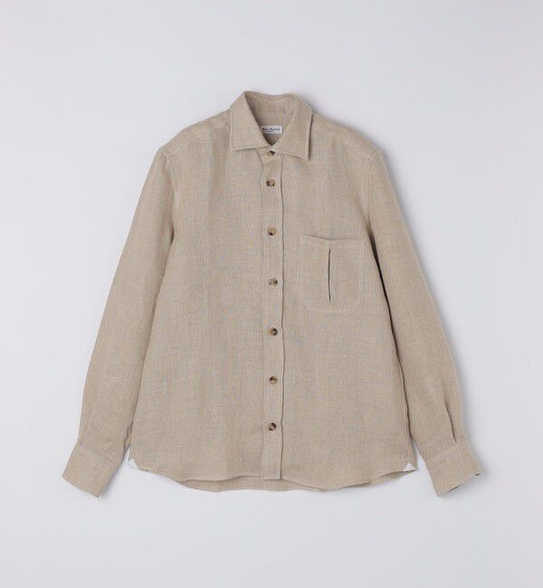 SHIPS「Errico Formicola: GIANNI リネン ヘリンボーン シャツ」|シャツ・ブラウス|