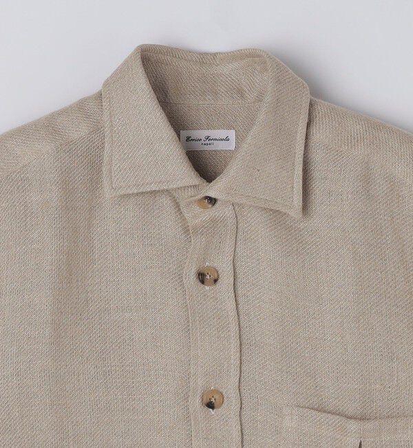 SHIPS「Errico Formicola: GIANNI リネン ヘリンボーン シャツ」|シャツ・ブラウス|
