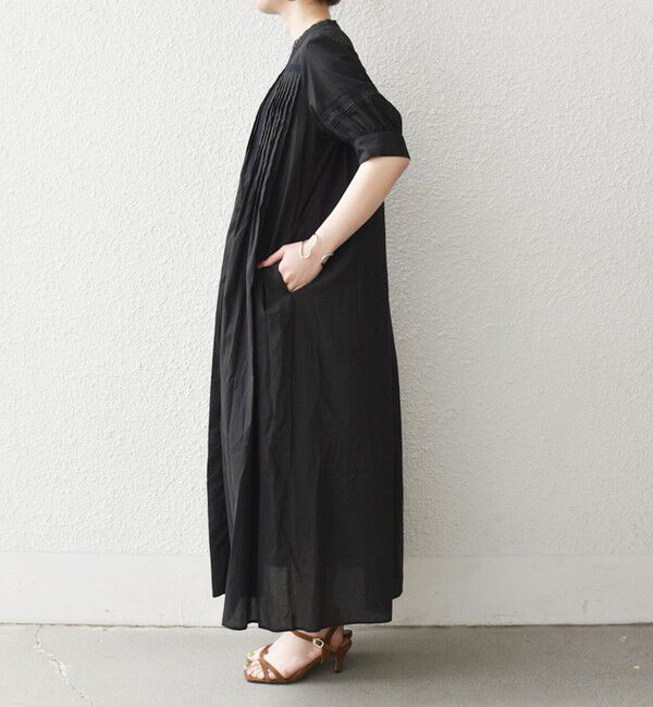 SHIPS any「《予約》SHIPS any:〈洗濯機可能〉キャンブリック レース ピンタック パフスリーブ ワンピース」|ワンピース|