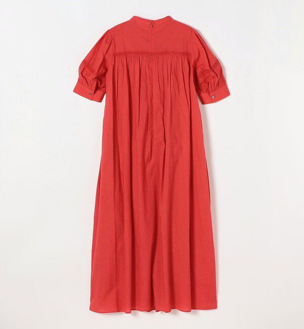 SHIPS any「《予約》SHIPS any:〈洗濯機可能〉キャンブリック レース ピンタック パフスリーブ ワンピース」|ワンピース|