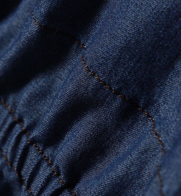 SHIPS any「《予約》SHIPS any:〈洗濯機可能〉シャンブレー デニム フレンチスリーブ ドロスト シャツ」|シャツ・ブラウス|