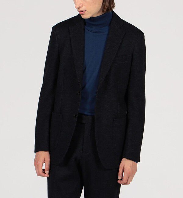 TOMORROWLAND MENS「ウールコットンダブルジャガード シングルブレステッド2Bジャケット」|テーラードジャケット|