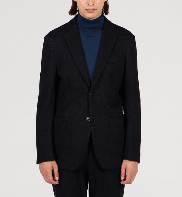 TOMORROWLAND MENS「ウールコットンダブルジャガード シングルブレステッド2Bジャケット」|テーラードジャケット|